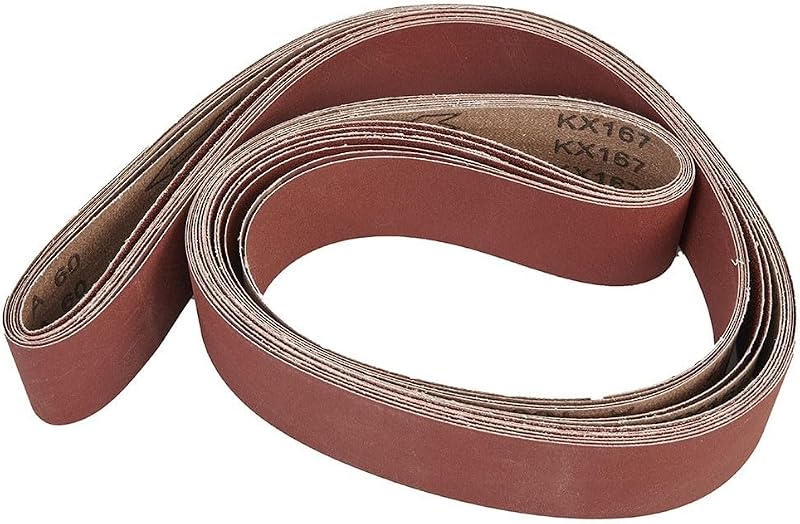 UTTASU 7pc 2" x 82" Sanding Belts Set 60-320 Grit Wood Metal Polishing Grinding