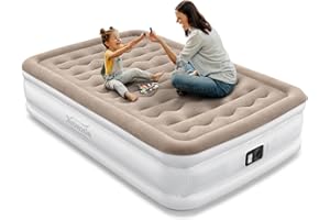 NatraCalm Air Mattress Full with Built in Pump, Blow Up Mattress Full, Upgraded Inflatable Mattress for Camping Guest Home, Comfort and Portable, Air Bed, colchon inflable