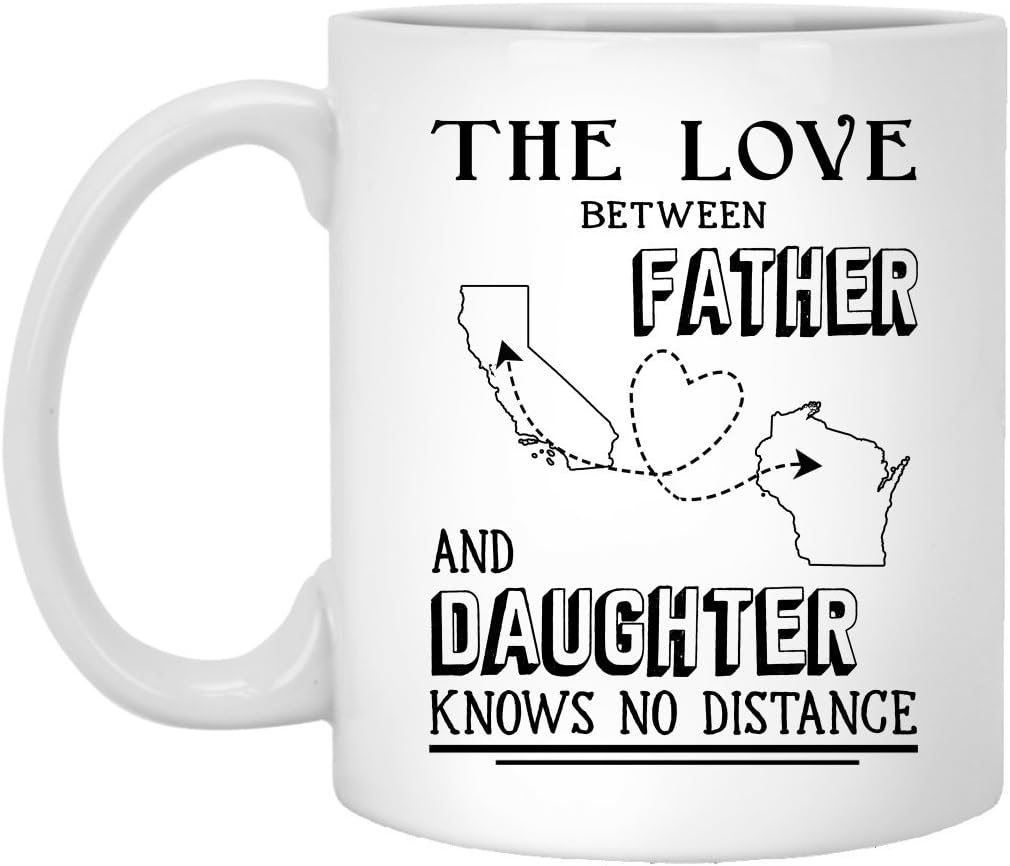 the love between father and daughter knows no distance mug