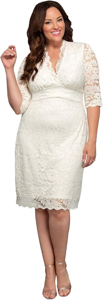 kiyonna aurora lace wedding dress