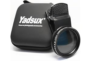 YADSUX Solar Eclipse Phone Camera Filter 37mm， ND2-ND400 Professional, can be Used for Smartphone Photography Such as iPhone, Samsung BLU, Motorola, Xiaomi and Other Smart Phones