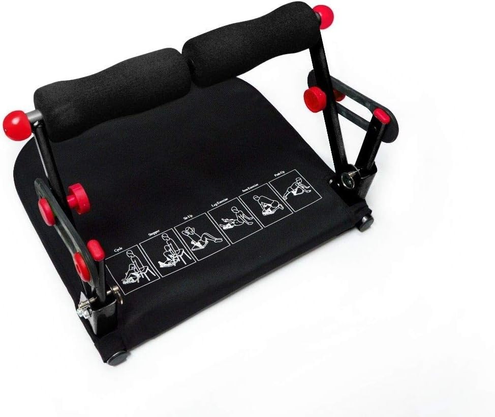 Hi Performance Home Ab Core 6 in 1 Stomach Home Workout Fitness Exercise Machine System Train Full Body Arms Legs