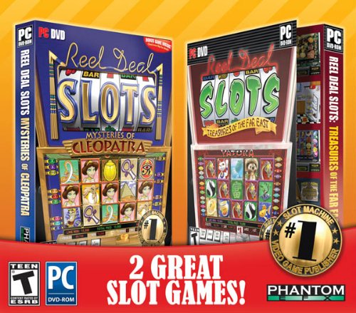 Reel Deal Slots Cleopatra and Far East Jewel Case, 2-Pack