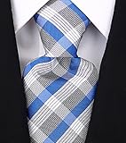 Scott Allan Men's Stripe Necktie - Blue/Gray