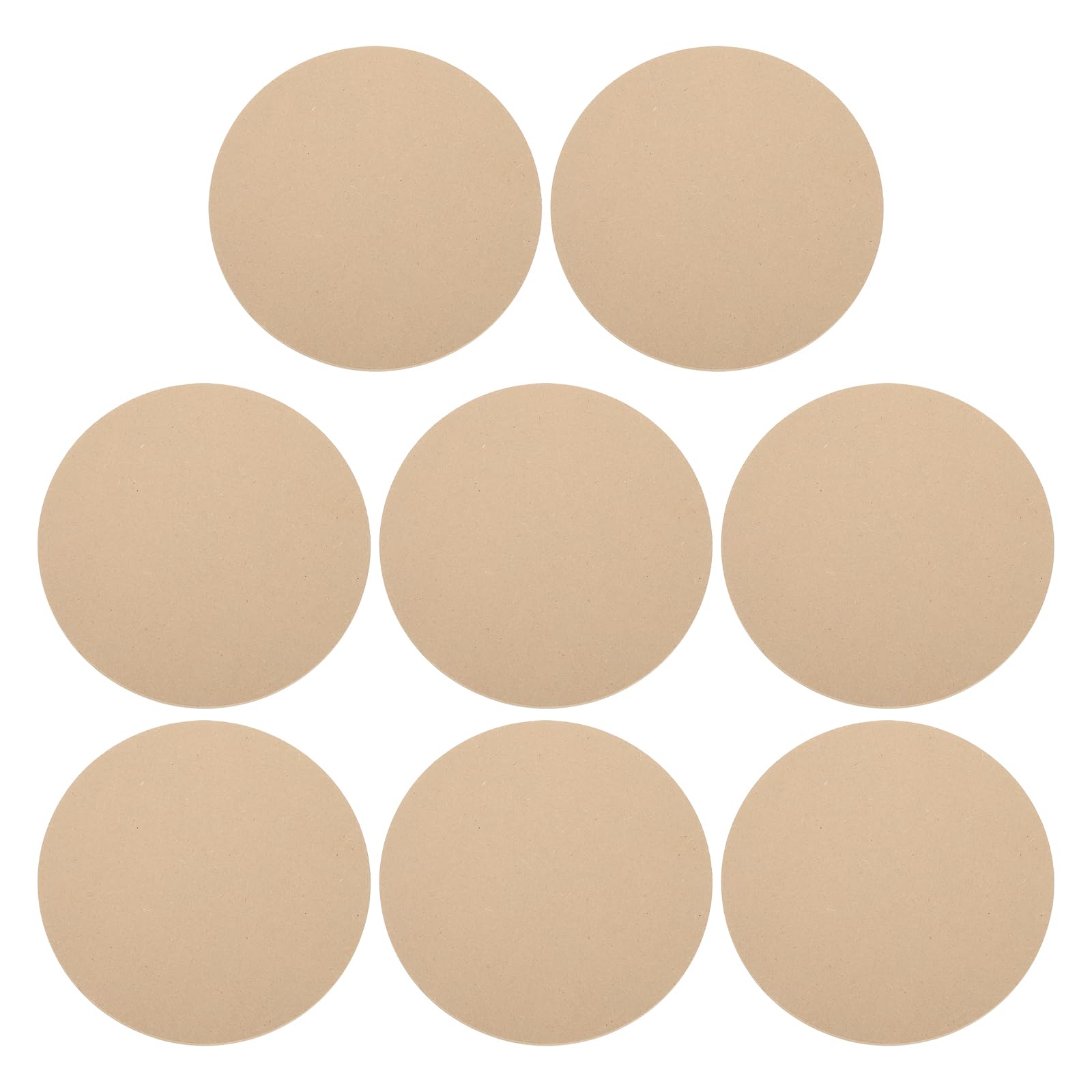 PATIKIL 8 Pack 9.1" 230mm OD Ceramic Drying Slab, 6mm 15/64" Thick Round Clay Wedging Board Sculpture Base Plate Pottery Wheel Bats Without Holes, Sand Table Baking Model Bottom Block