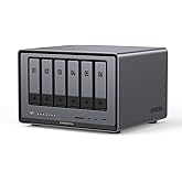 UGREEN NAS DXP6800 Pro 6-Bay Desktop NAS, Intel i5 1235u 10-Core CPU, 8GB DDR5 RAM, Built-in 128G SSD for System, 2X 10GbE, 2