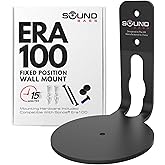 Sound Bass ERA100 Wall Mount Bracket, Low Profile, Black, Single Unit, Compatible with Sonos ERA 100 Speaker, Complete with All Fixing Hardware