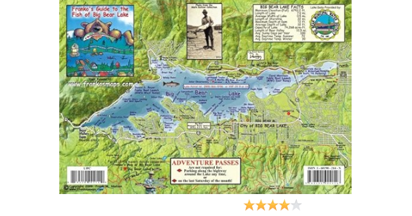 Bear Lake Fishing Map Big Bear Lake California Map & Fish Guide Franko Maps Laminated Fish Card:  Franko Maps Ltd.: 9781601902146: Books - Amazon.ca