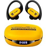 Transformers Earbuds T26 Pro, Bluetooth 5.4 Wireless Gaming Earbuds with Mic, Over Ear Earbuds with Earhooks, 65H Playtime, Deep Bass, IPX5 Waterproof (Bumblebee Yellow)