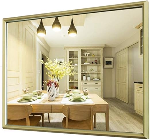 Amazon Com Cylficl Bathroom Mirror Bathroom Solid Wood Antique Wall Mirror Color C Size 75cmx100cm Home Kitchen