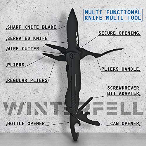 Winterfell Stainless Steel Multitool Knife Portable Folding Knife