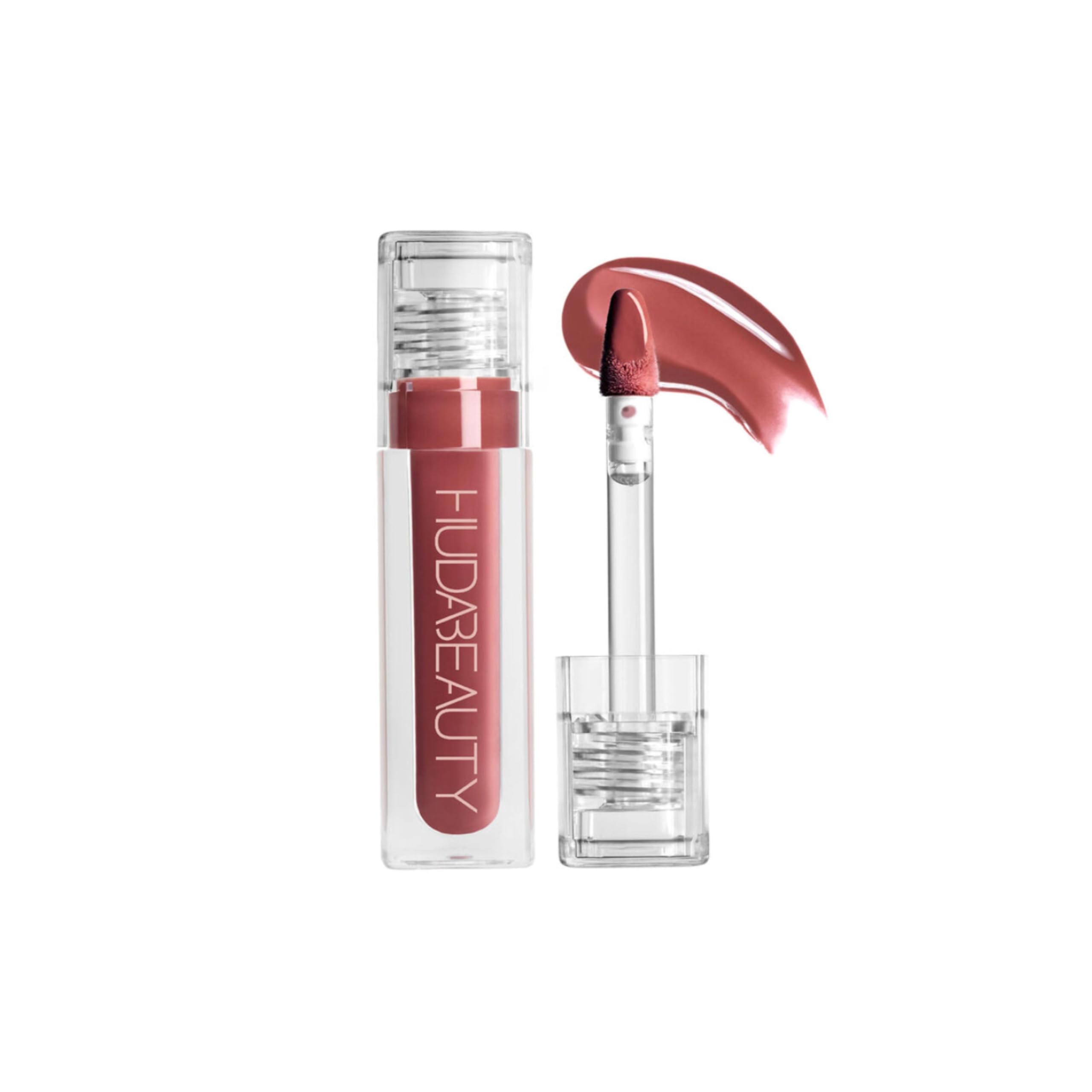 Photo 1 of Huda Beauty Faux Filler Extra Shine Lip Gloss - Bombshell (pinky brown) .13 oz / 3.9 ml