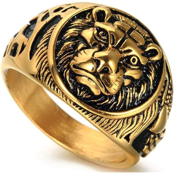 Stainless Steel Lion Head Men Ring, Weight: 23.5g at Rs 20/piece in New