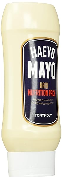 TONYMOLY HAEYO MAYO HAIR CONDITIONER MASK – NOURISHING HAIR TREATMENT WITH EGG YOLK & SHEA BUTTER – DEEP CONDITIONING MASK FOR DRY, DAMAGED, FRIZZY, OR BRITTLE HAIR