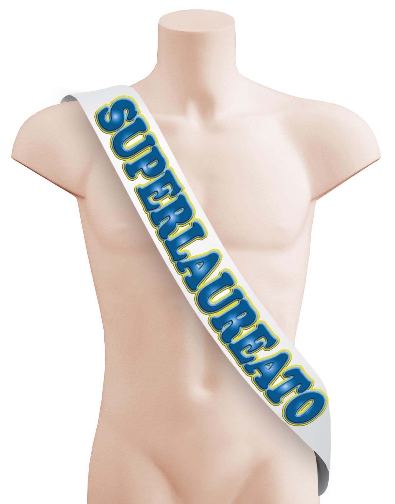 Bombo Graduation Award Band, White, One size