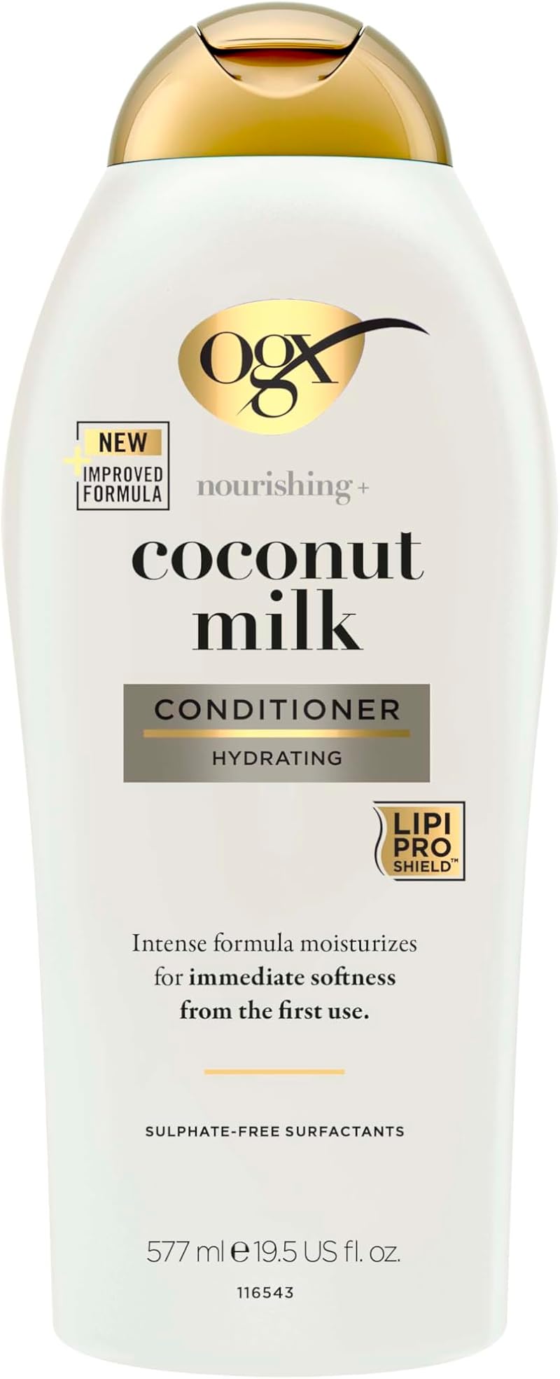 OGX Coconut Milk Hydrating Conditioner 577ml Sulfate Free Nourishing