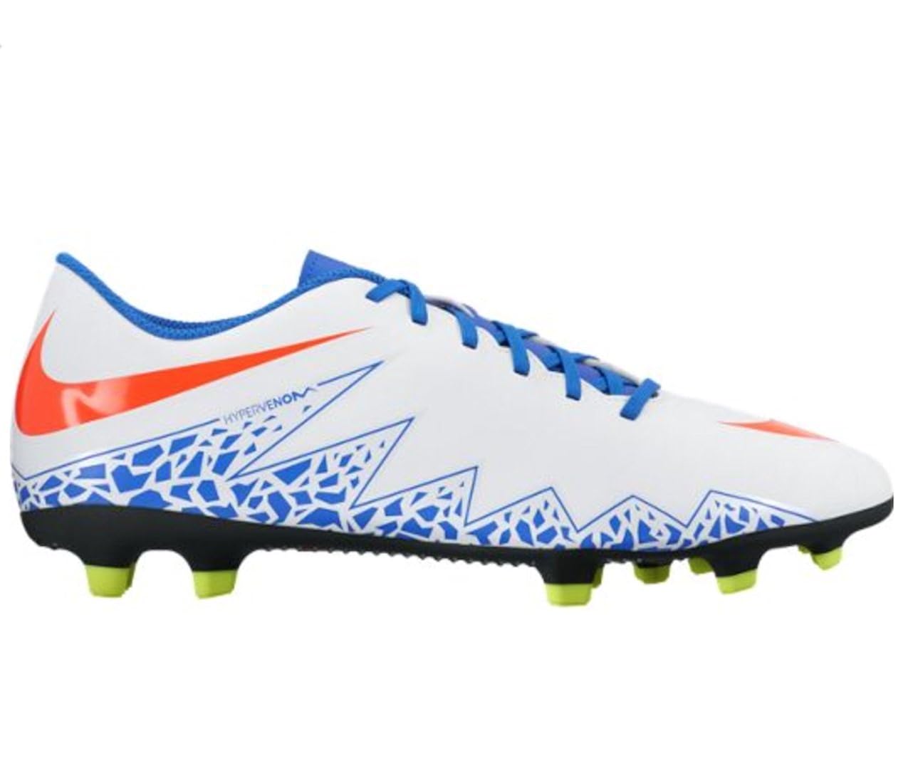 Amazon.com | Nike Women's Hypervenom Phade II FG Soccer Cleat White/Crimson/Racer Blue Size 9.5 