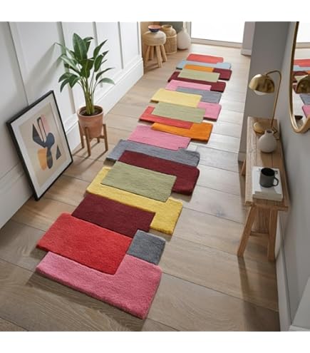 SAFAVIEH Himalaya Collection Runner Rug - 2'3 x 6', Blue, Handmade Dotted Wool, Ideal for High Traffic Areas in Living Room, Bedroom (HIM590M