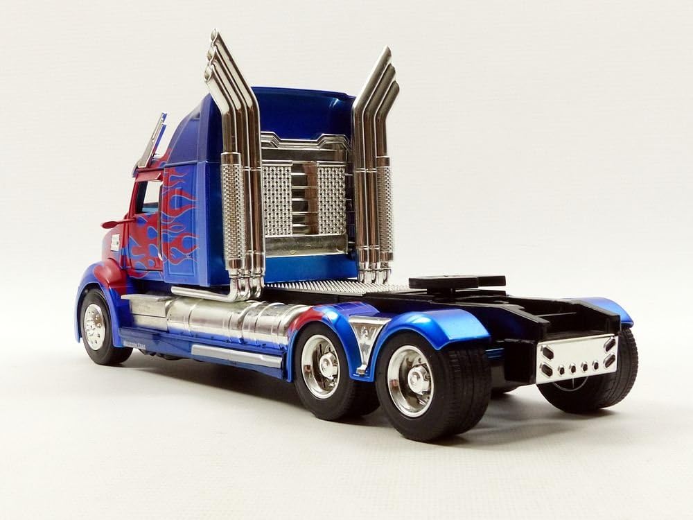 Jada Toys 98403 Transformers Western Star 5700 XE Phantom Transformers 5 1:24 Scale Blue/Red, Blue / Red - Image 5