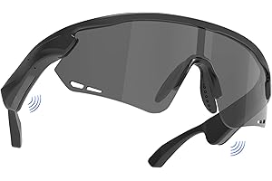 Giikbyte Polarized Bluetooth Sunglasses for Men, Women, Sport Smart Glasses, Built-in Mic & Open Ear Music Speakers, UV Protection Running Baseball Sunglasses, Cycling Glasses