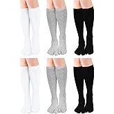 BOARDFEB 6 Pairs Japanese Toes Separated Socks for Men Women Unisex