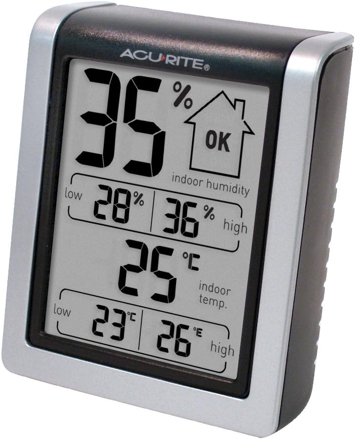 Jissta 5x Digital Thermometer Hygrometer - Mini Für Innenräume, Mit Magnet
