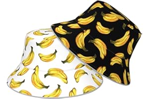 YETTA YANG Bucket Hat Beach Summer Sun Hat Reversible Fisherman Hats Double Sided Wearing for Women Men Boys Girls