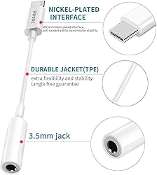 USB C to 3.5mm Headphone Jack Adapter for iPhone