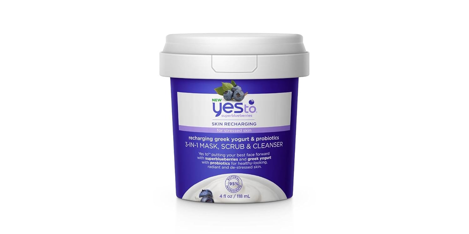 Yes To Blueberries 3-in-1 Mask, Scrub & Cleanser 4 fl oz, pack of 1