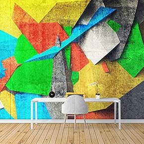 Wall Mural Graffiti Removable Wallpaper Wall Sticker for Bedroom Living Room - 66x96 inches