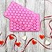 Tatuo Set of 4 Valentine's Day Heart Silicone Molds Heart Shape Candy Molds Mini for Valentine's Day Chocolate Cake Candy Fondant Gummy Jelly Making