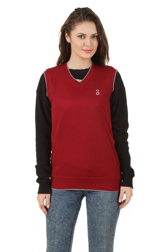eprilla women's woollen blend red sweater