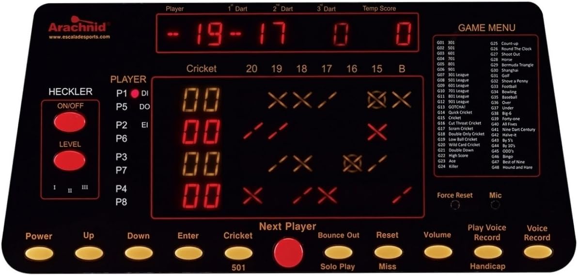 arachnid dart board 900