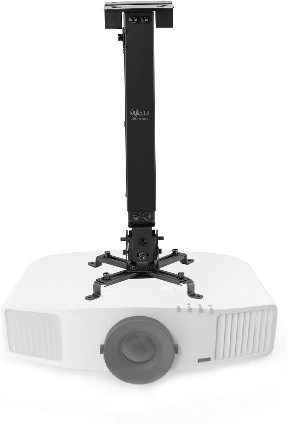 Universal Projector Ceiling Mount Multiple Adjustment Bracket with 25.6 inches Extension Pole, Hold up to 44 lbs (PM-001-BLK), Black: Electronics