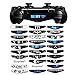 eXtremeRate® 30 Pcs/Set Hottest Game Topic Designs Custom Led Lightbar Light Bar Vinyl Decal Skin Sticker for Dualshock 4 PS4 Playstation 4 Game Controller
