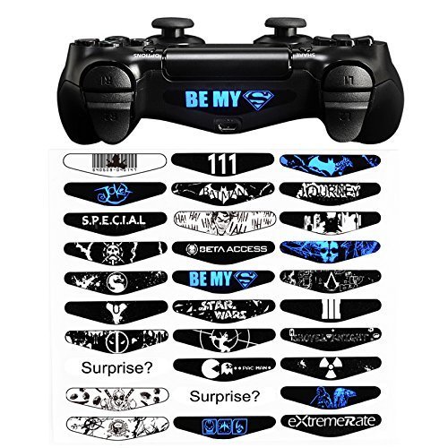 eXtremeRate® 30 Pcs/Set Hottest Game Topic Designs Custom Led Lightbar Light Bar Vinyl Decal Skin Sticker for Dualshock 4 PS4 Playstation 4 Game Controller eXtremeRate® 30 Pcs/Set Hottest Game Topic Designs Custom Led Lightbar Light Bar Vinyl Decal Skin Sticker for Dualshock 4 PS4 Playstation 4 Game Controller