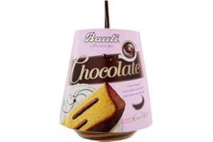 Bauli: "Chocolate" Pandoro Christmas cake, With Chocolate Cream 26.4 Ounces (750g) Package [ Italian Import ]