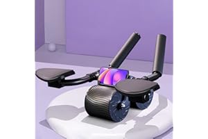 ZOPPEN Ab Wheel Roller with Elbow Support, Automatic Rebound Abdominal Wheel, Ab Wheel Roller for Core Workout, Smartsaker Ab Wheel Roller with Phone Holder, Coreflex 4d Ab Wheel Roller for Office, Home, Outdoor