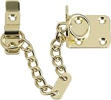 XFORT Polished Brass Door Chain Narrow Designer Limiter External Internal