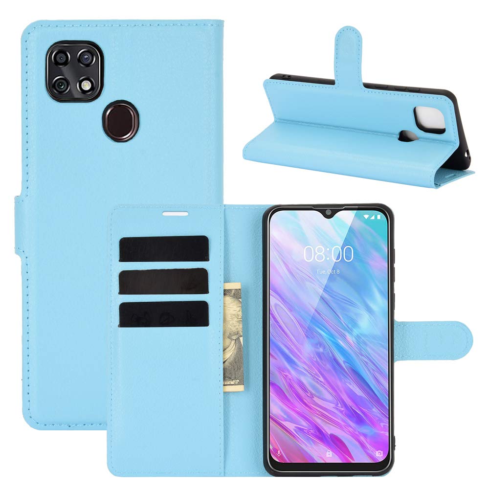Fertuo Case for ZTE Blade 10 Smart 2020, Premium Leather Wallet Case Flip Folio Cover with Silicone Bumper [Kickstand] [Card Holder] [Magnetic Buckle] Bookcase Skin for ZTE Blade 10 Smart, Blue