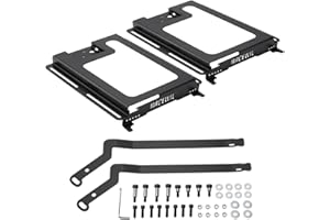 Racewill 2 Pack UTV Seat Bases: Lower and Recline Seat Base Accessories | Compatible with Polaris RZR 800/900, S 1000, XP 100