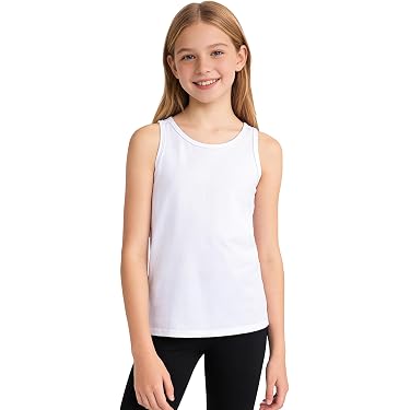 Pack De 5 Chalecos Sin Mangas Blancos Para Niños/as - Algodón, Tallas 3-18 Años, Sin Etiquetas
