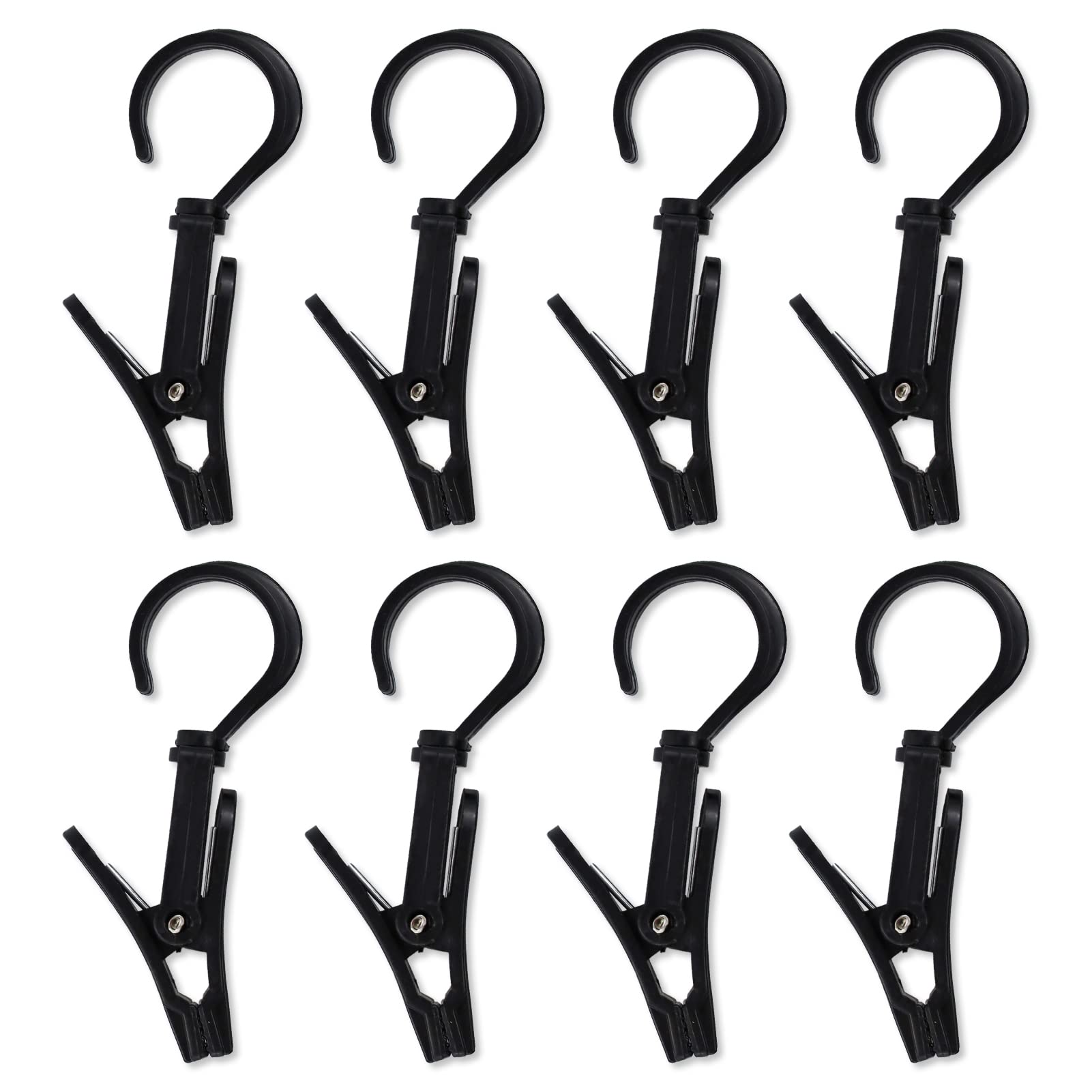 LAMXD 8 Pcs Tent Canopy Clip Light Hooks Adjustable Multifunctional Tent Canopy Clip Outdoor Camping Equipment Accessories