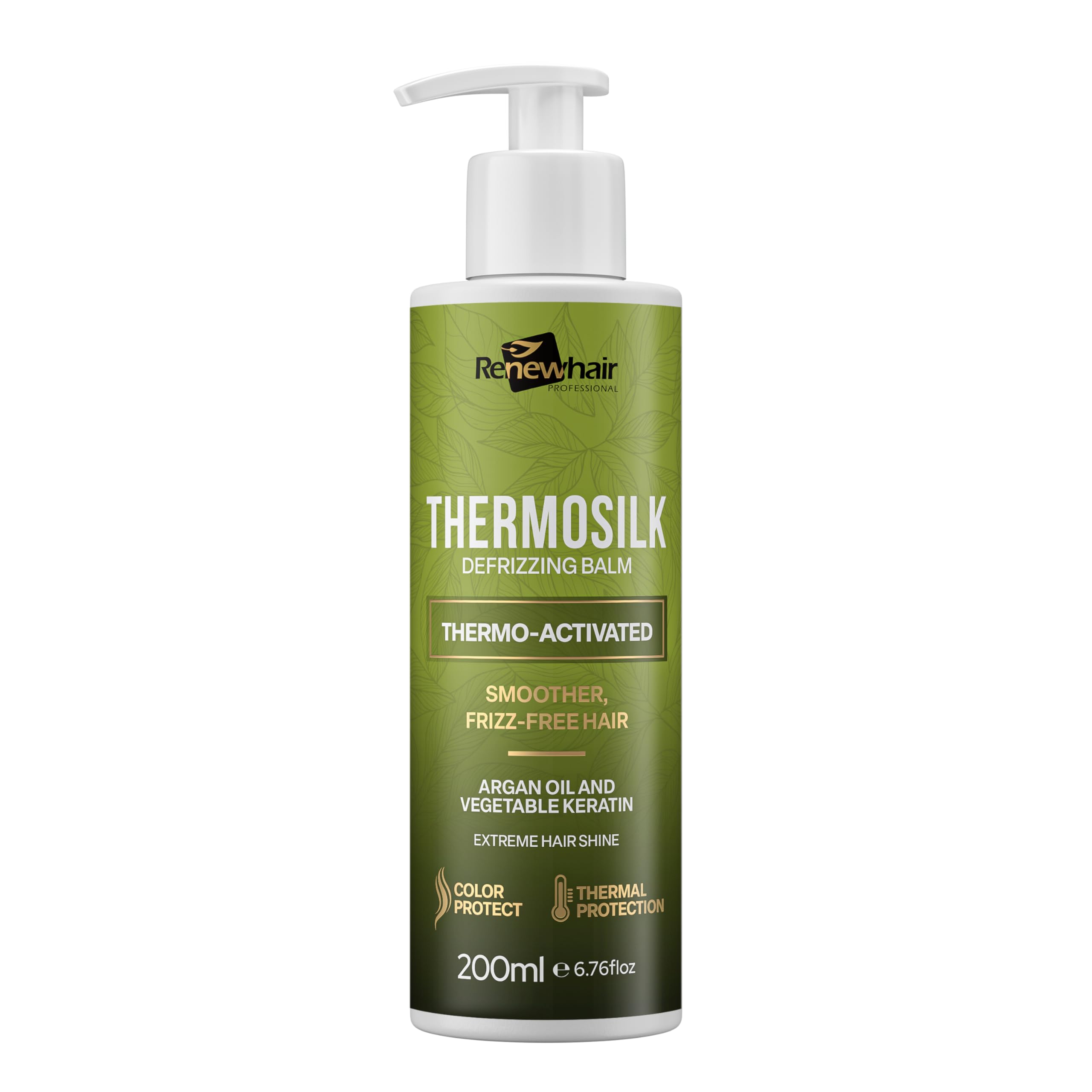 Renew hair Professional Thermo-Activated Keratin Conditioner for Smooth, Straight & Healthy Hair – With Argan Thermolis Complex 200ml