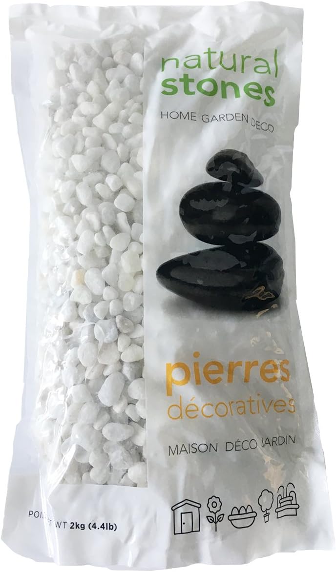 bags of white stones