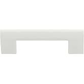 Atlas Homewares A878-WG Successi Round Rail Pull, 3.71-Inch, High White Gloss