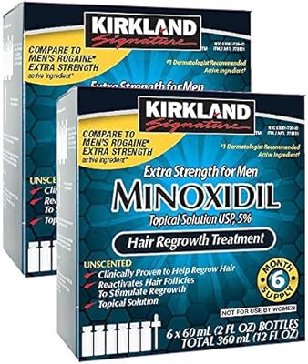 Amazon Com Minoxidil For Men 5 Extra Strength Hair Regrowth For
