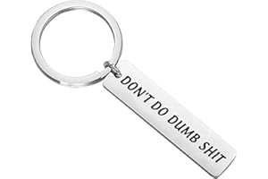 CYTING Funny Keychain Drive Safe Keychain Don't Do Dumb Shit Funny Graduation Gift For Family Friends