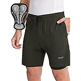 ARSUXEO Loose Fit Padded Bike Shorts for Men Cycling Shorts Mountain Bike Shorts