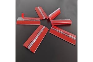ANYALITE Transparent Plastic Acrylic Hinges 4" Continuous Piano Hinge 100mm （Self-Adhesive）.for DIY Transparent Box, Display Stand,Aquarium Supplies etc.